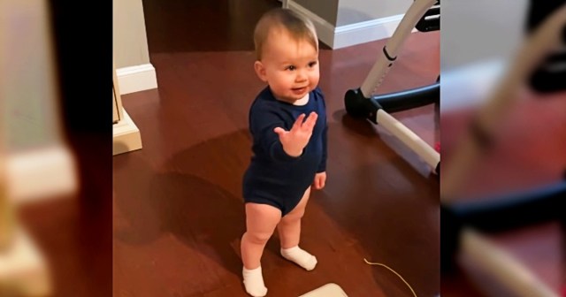 Adorable baby girl wins hearts carrying on endearingly “heated” talk with  dad