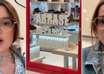 Extranjera confunde señal de “ábrase en caso de incendio” con dar un abrazo